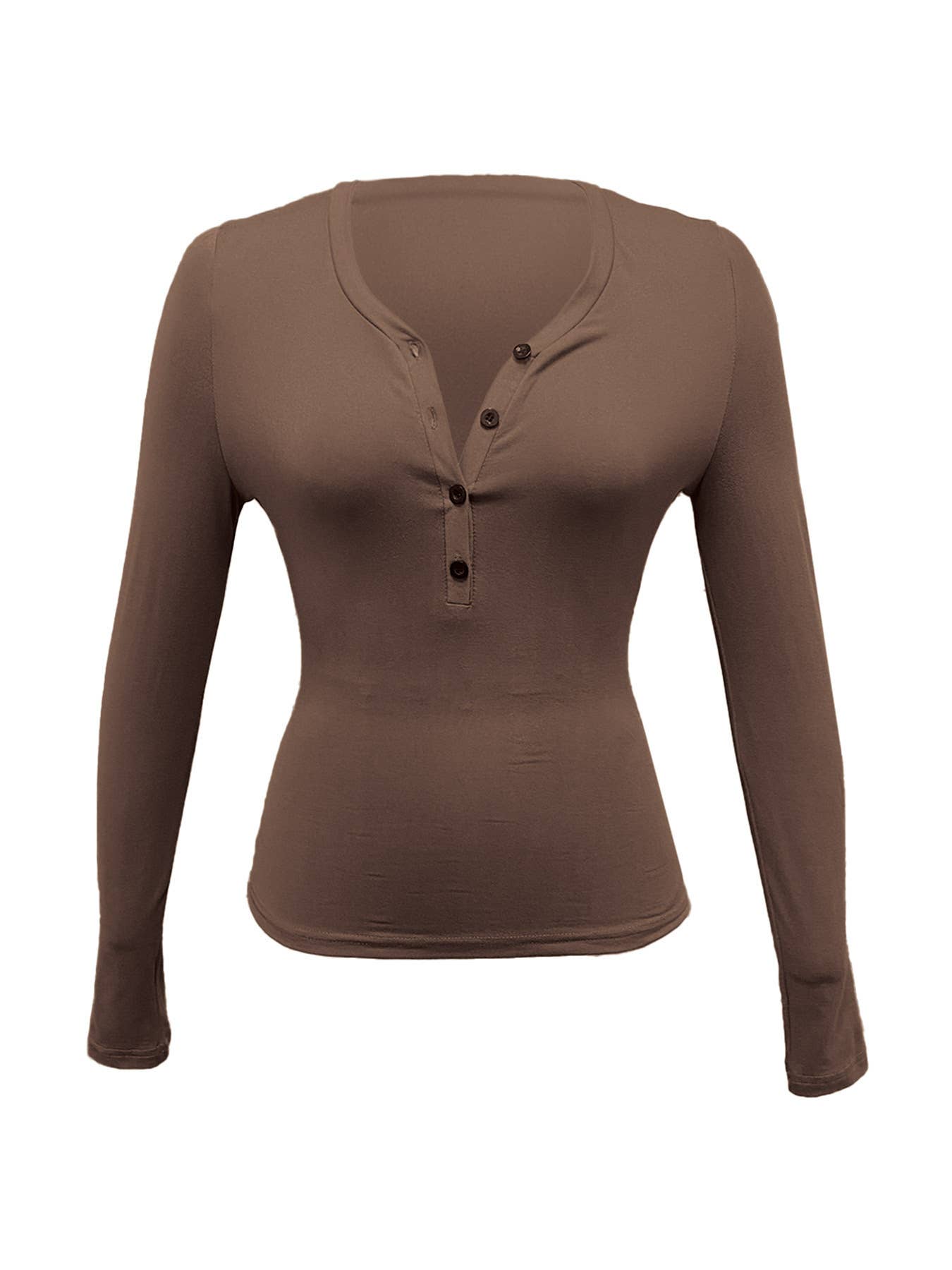 Button Casual Slimming Knitted Crop Top T-Shirt_Cwtbll4122