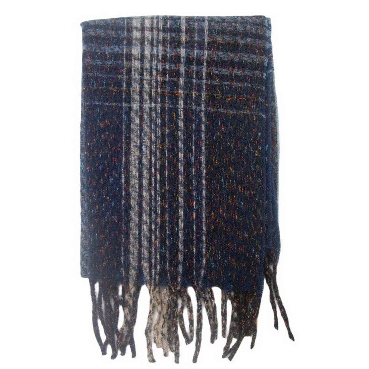 Gradient Fringe Scarf ? Fall/Winter Jacquard Wrap