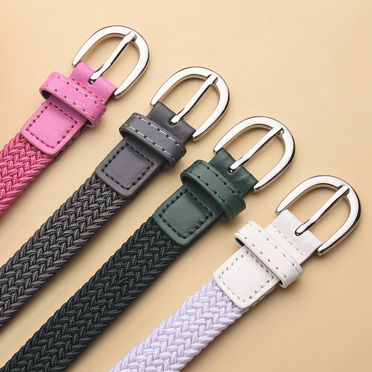 CWABE01251_ELASTIC WAIST BELT FOR WOMEN DRESS SHIRT OUTFIT