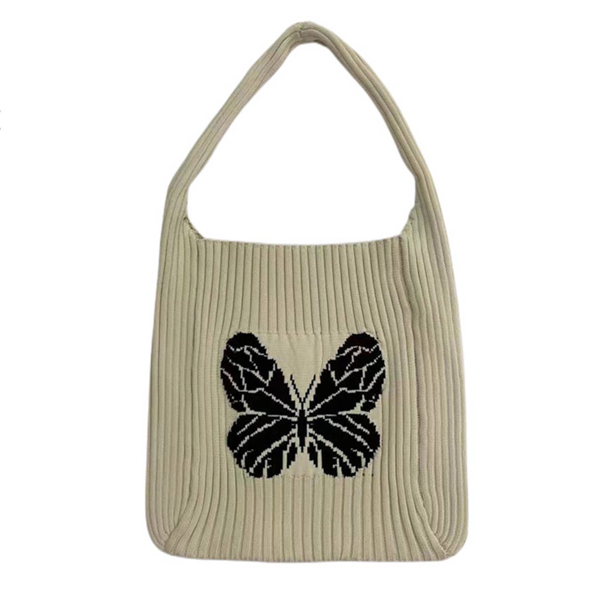WOMEN BUTTERFLY KNITTING HOBO BAG_CWAB0836