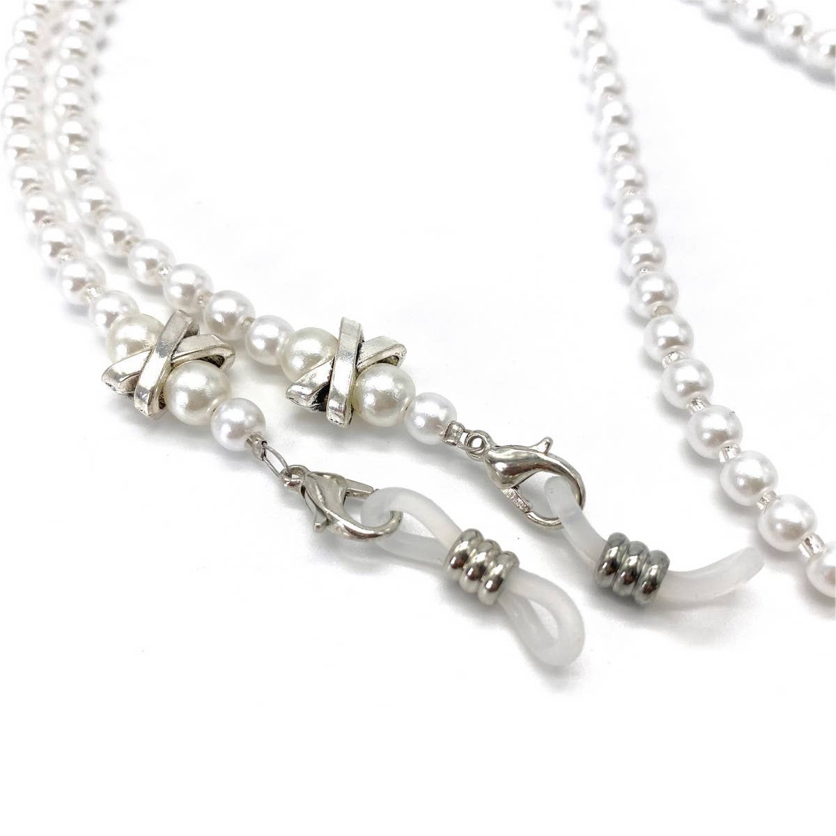 X PEARL BEADED GLASSES LANYARD_CWMM1156