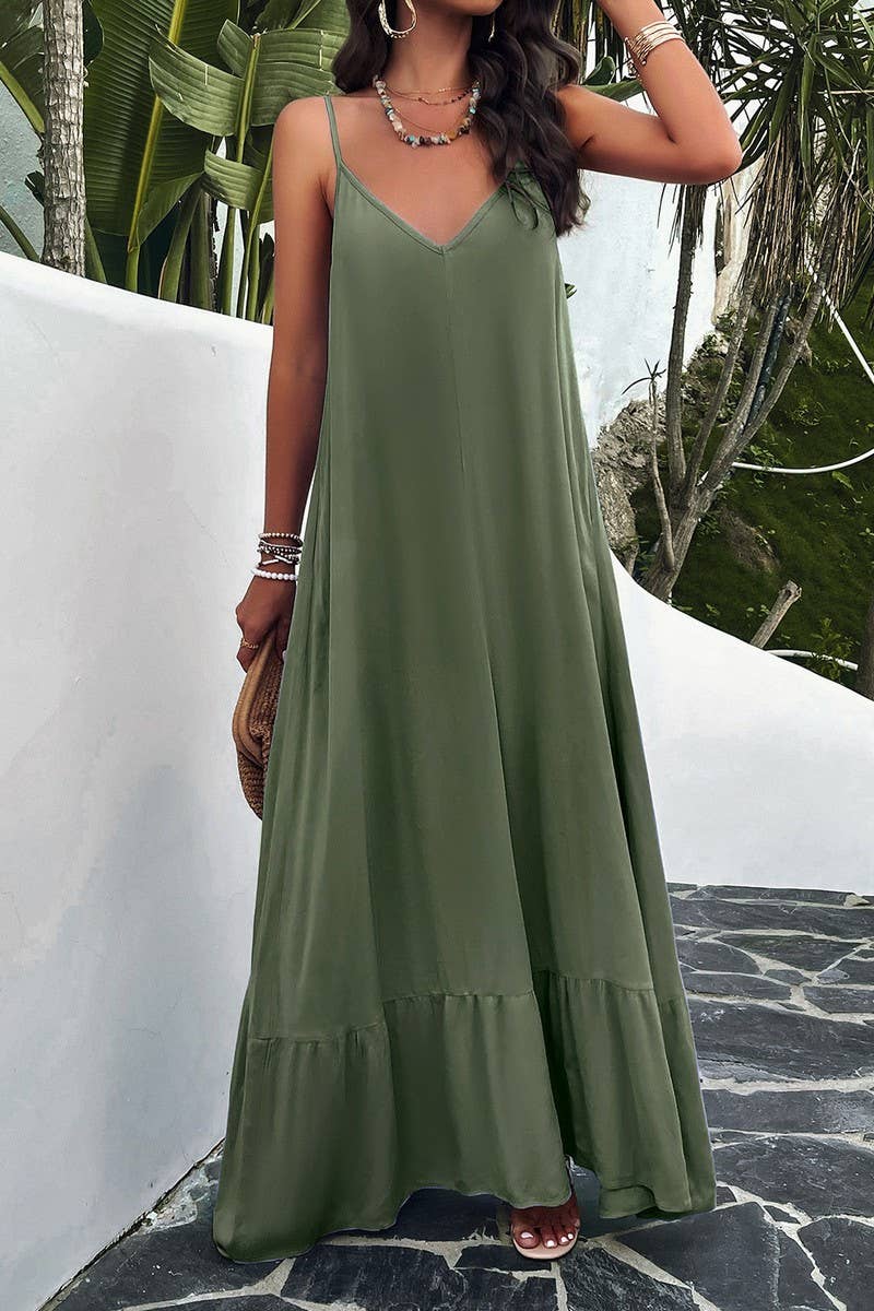 CWDMD1001_Casual Sleeveless Loose Long Sexy Maxi Dress