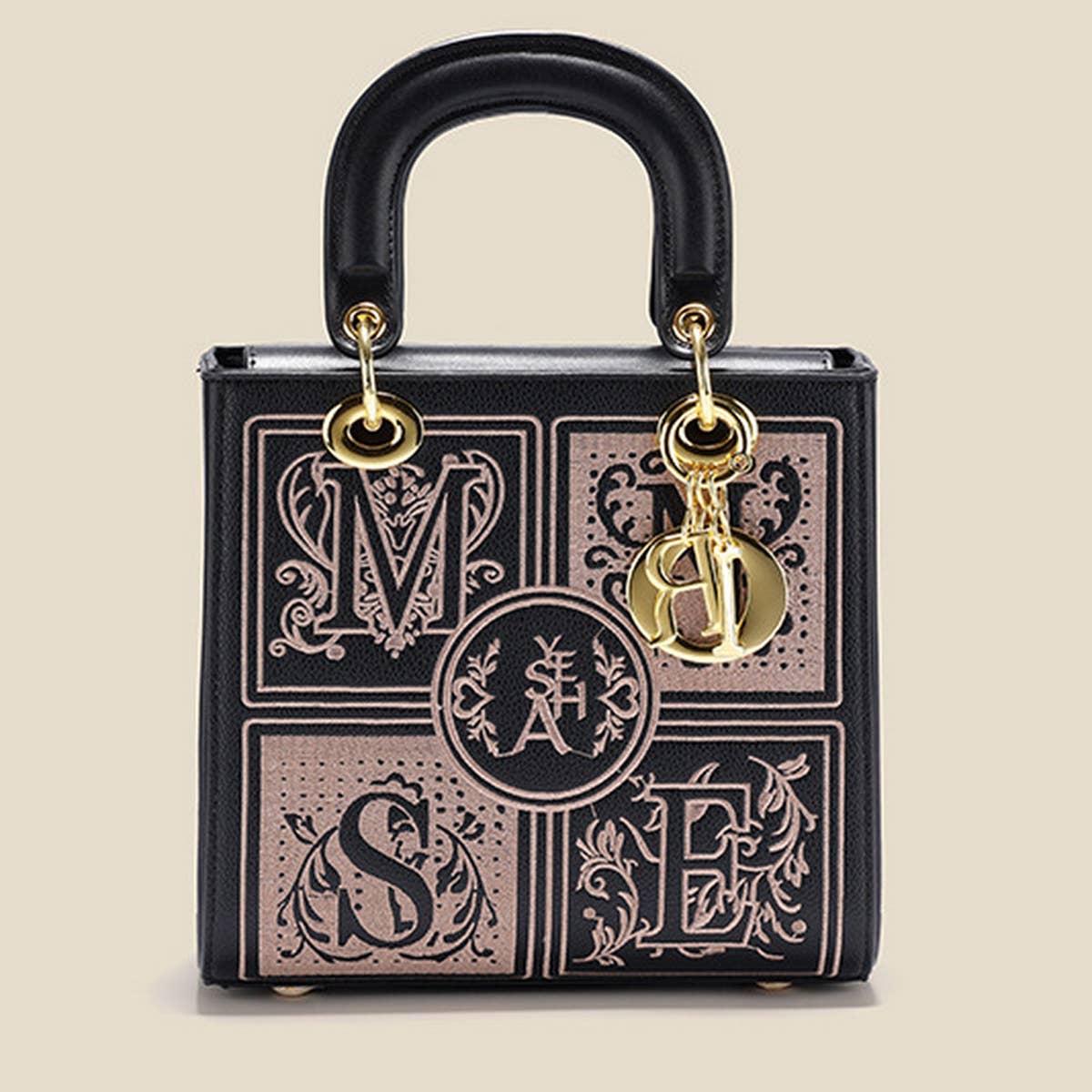 VINTAGE EMBROIDERED HAND TOTE BAG_CWAB1898