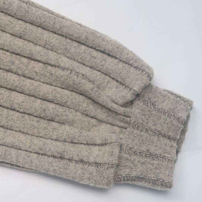 SOLID COLOR WOOLEN PIT STRIP HOODIE FOR WOMEN