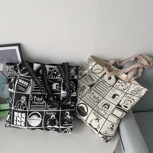 STYLISH LARGE CAPACITY PRINTED SHOULDER BAG_CWAB2178