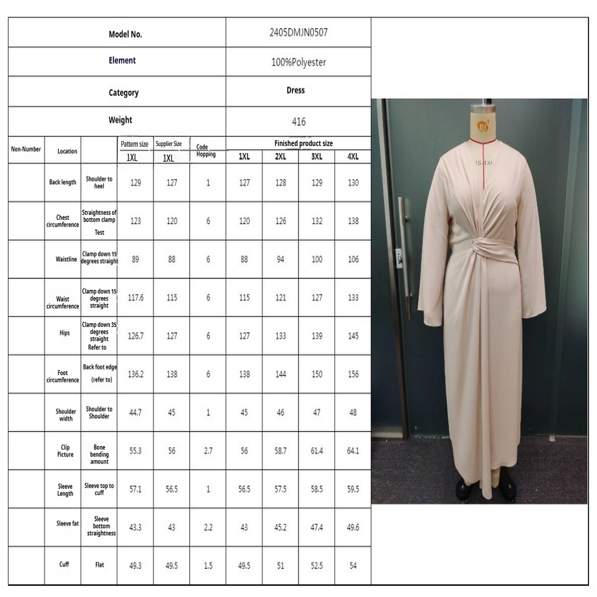 Chic Asymmetrical Hem Slim Long Sleeve Dress_CWDSD8481