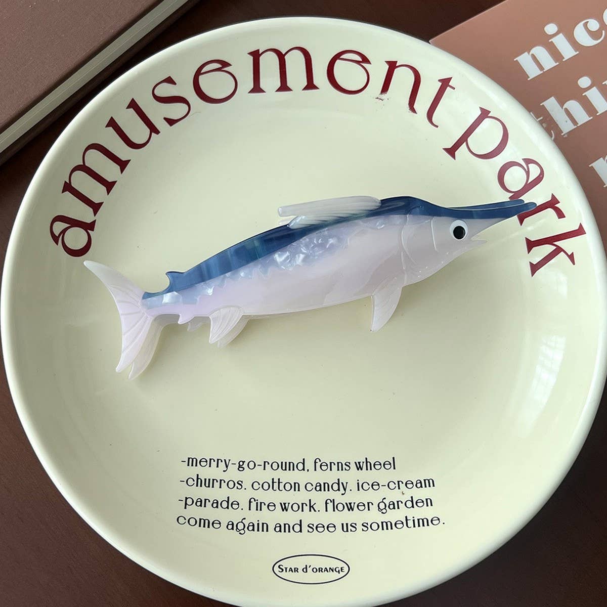 Ocean Series Hair Claw, Dolphin Shark Seal Clip_CWAHA5759