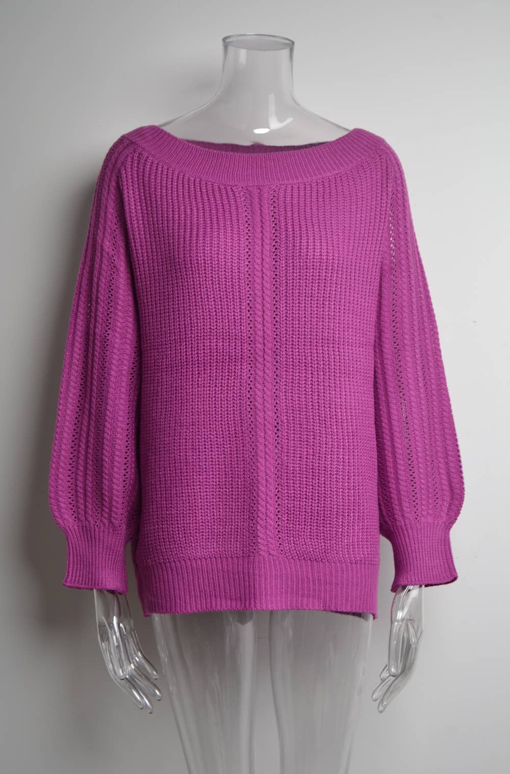 LINE-NECK PERSONALIZED CUT-OUT FASHION KNITWEAR