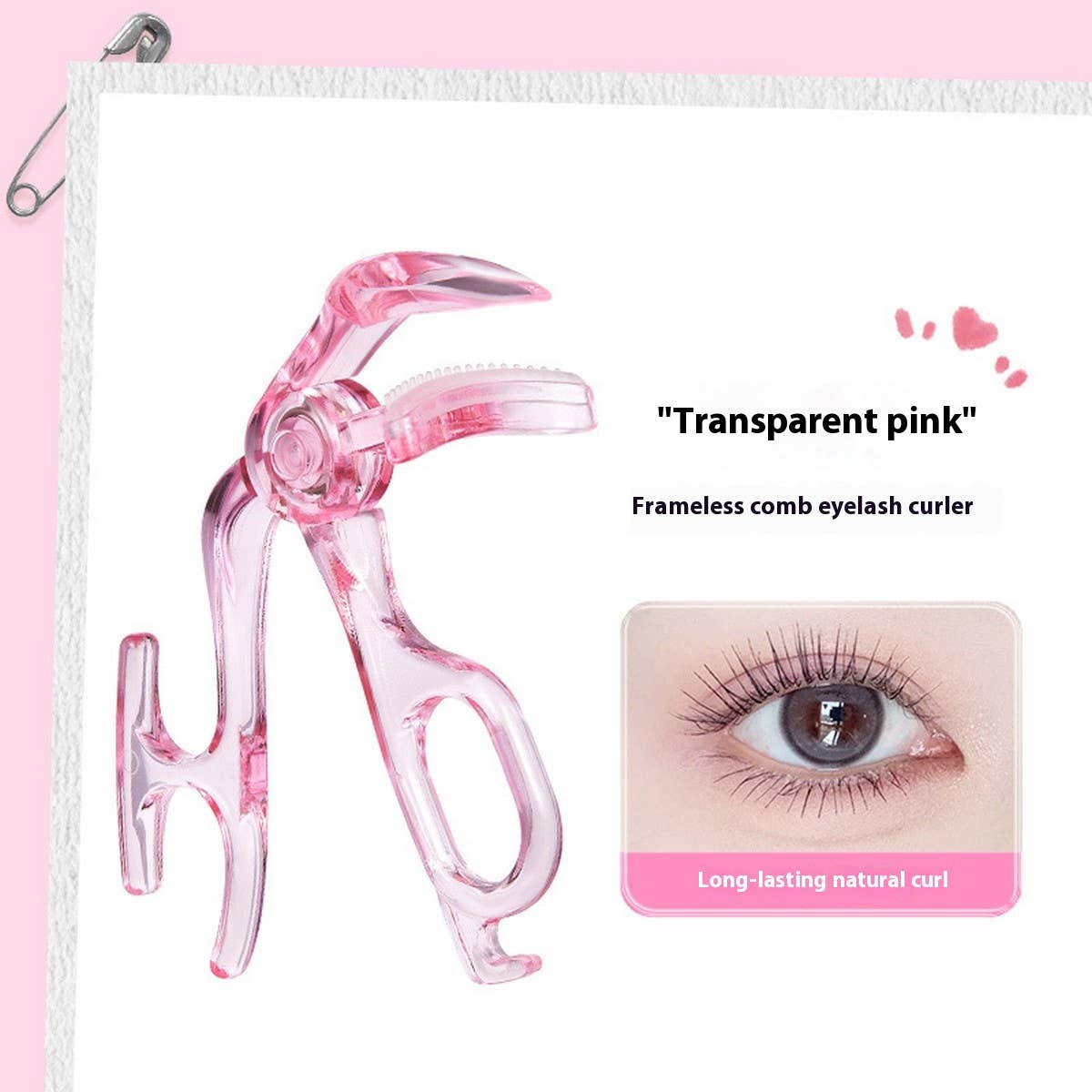 Frameless Eyelash Curler, Portable & Natural