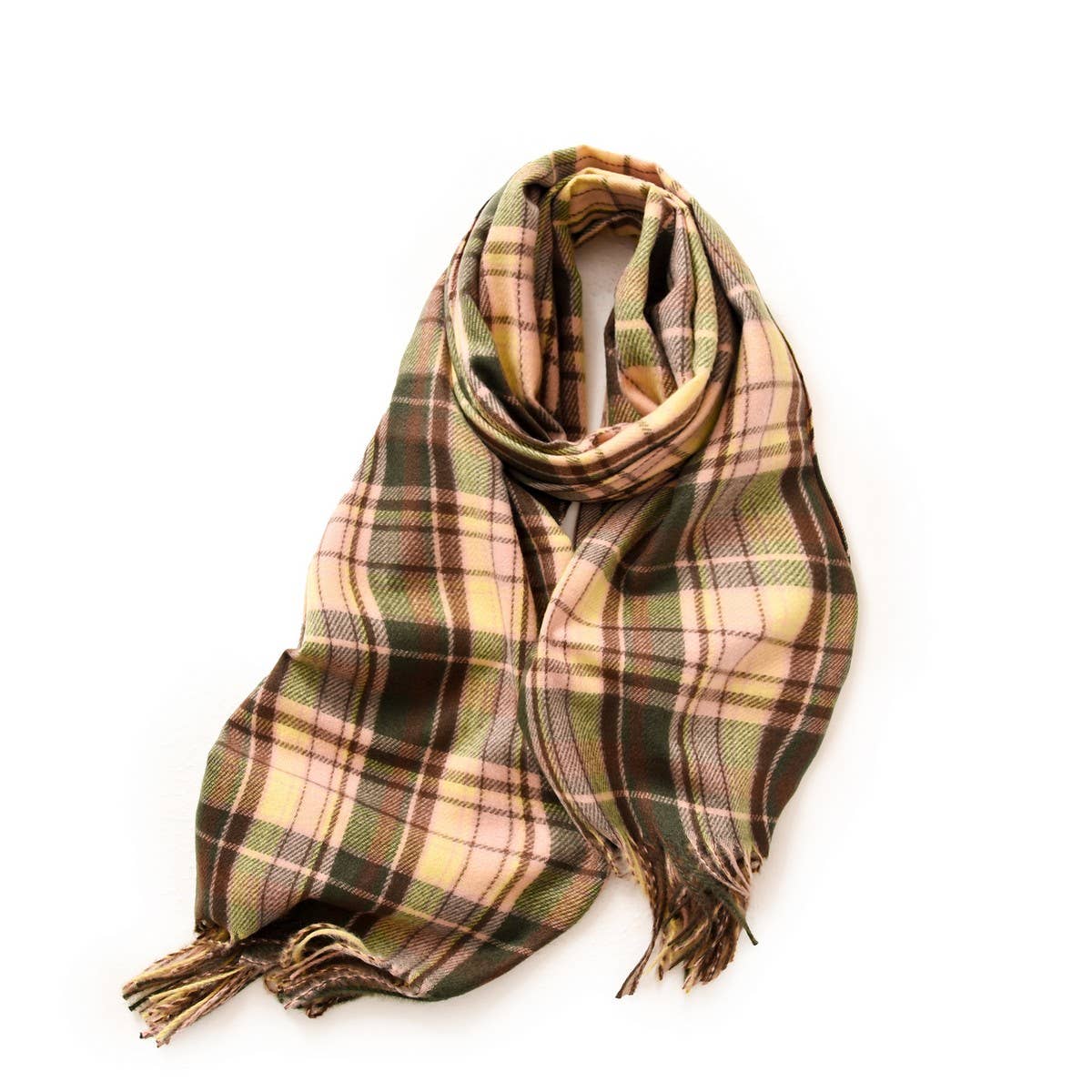 Plaid Winter Scarf Wrap ??Soft Street Style Shawl_CWASC1050