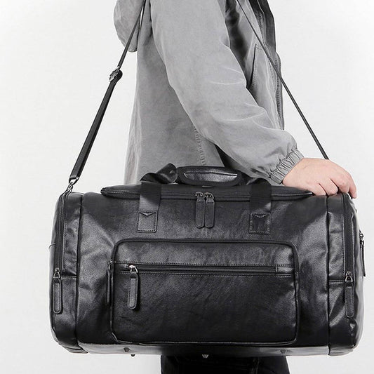 Men's PU Leather Travel Bag, Extra Large Size_CWAB5177