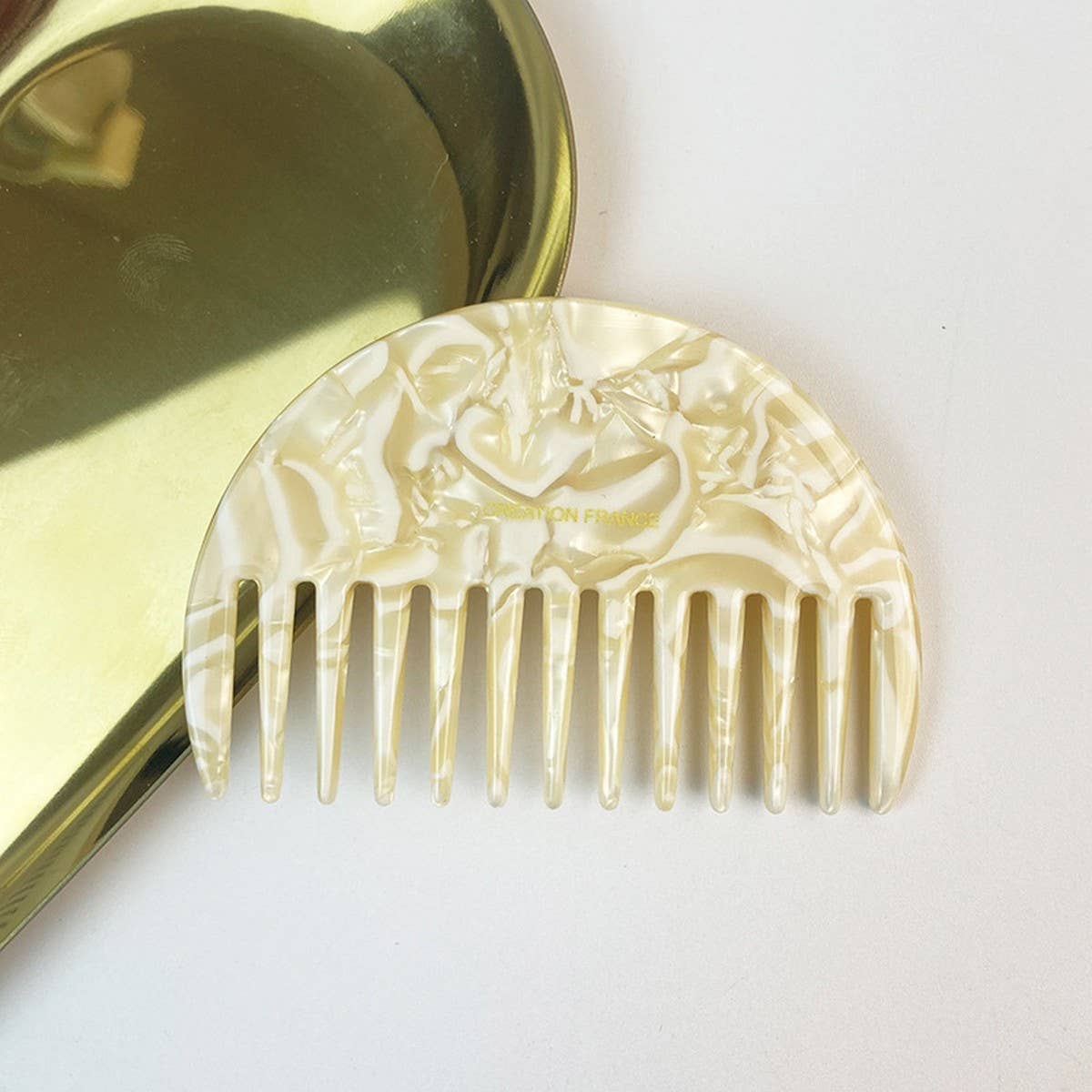 Geometric Acetate Comb Vintage Cute Style