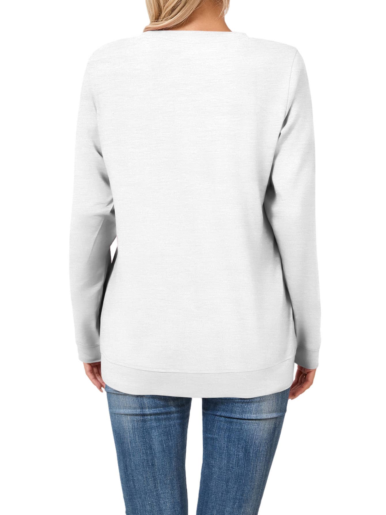 SOLID COLOR CASUAL CREWNECK COMFORTABLE T-SHIRT