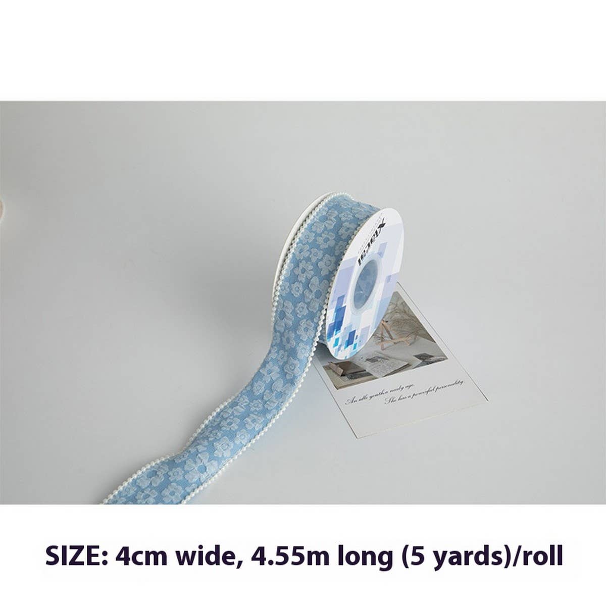 DIY FLORAL RIBBON WITH THREE-DIMENSIONAL PATTERN