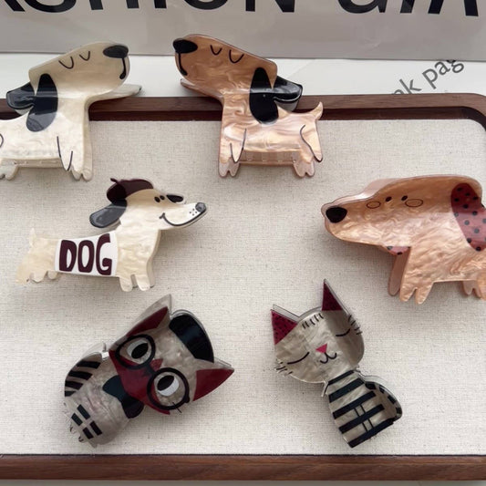 Cute Dog & Cat Claw Clip ? Kawaii Hair Accessory