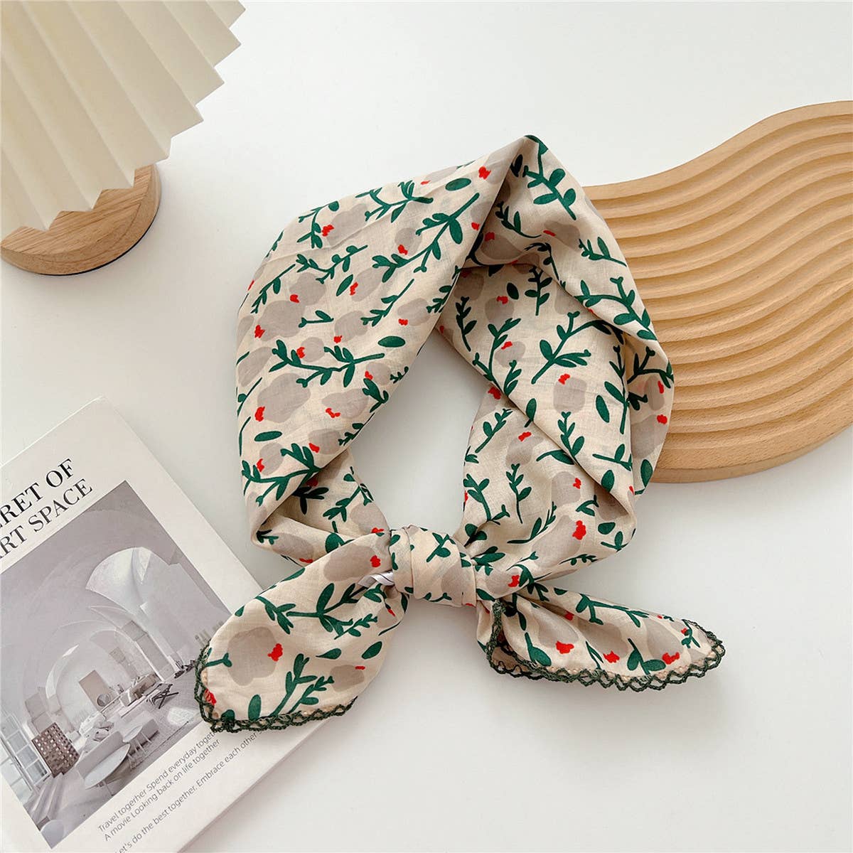 Cotton Linen Square Scarf for Women¡¯s Neck Wrap