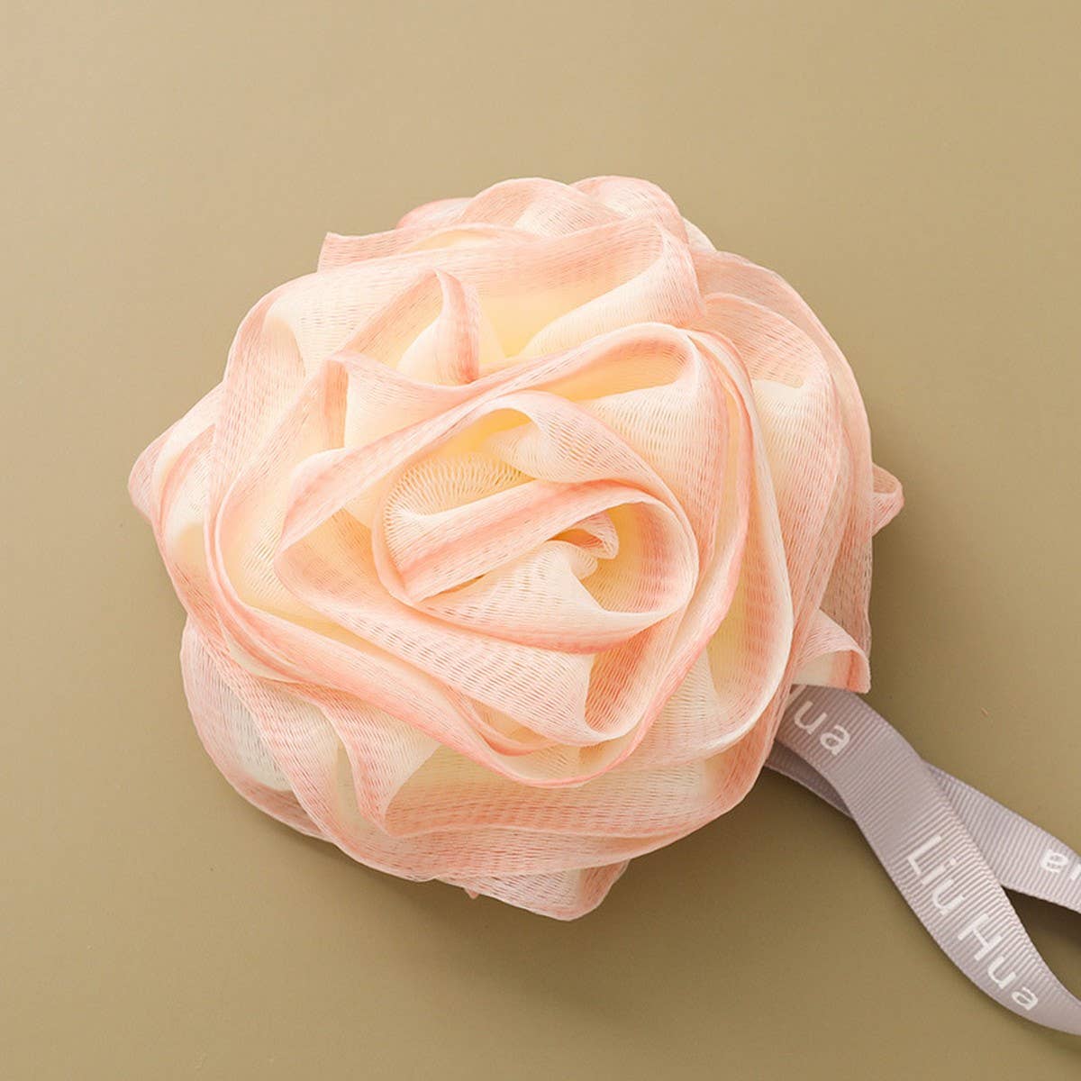 ROSE BATH FLOWER BUBBLE BATH BALL BATH POUF