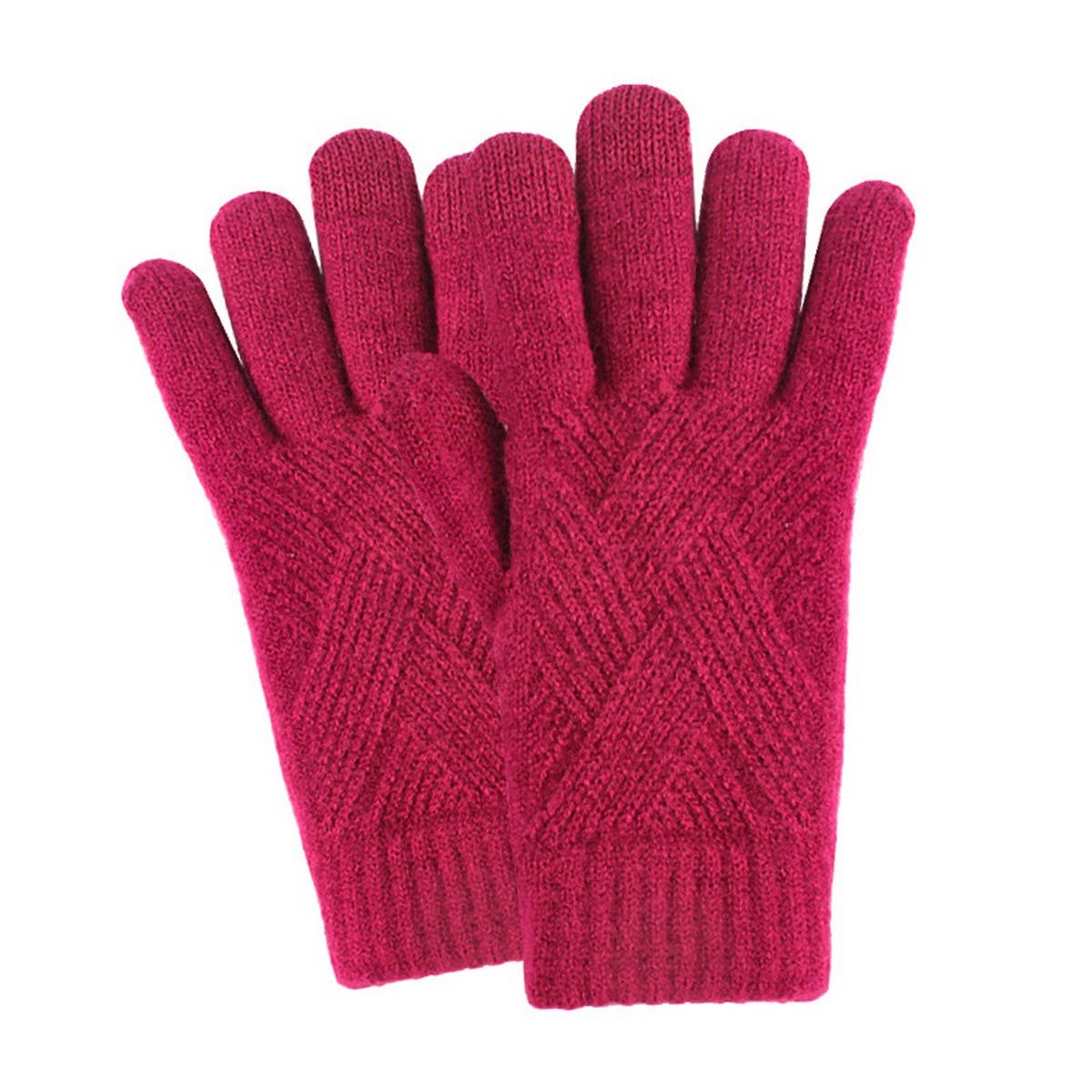 WINTER WOMEN'S TOUCH SCREEN KNITTED GLOVES_CWAG0375