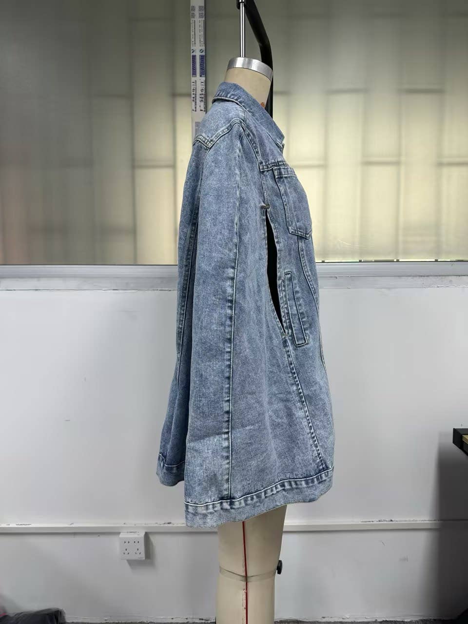 Fashion,irregular,loose versatile denim jacket