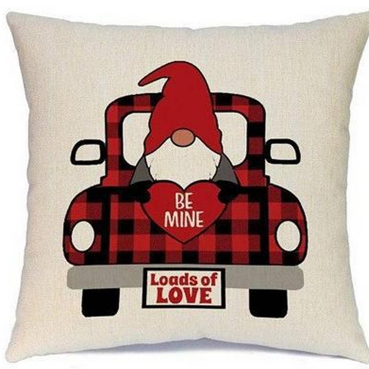 HOME VALENTINE'S DAY LETTER PRINT PILLOWCASE