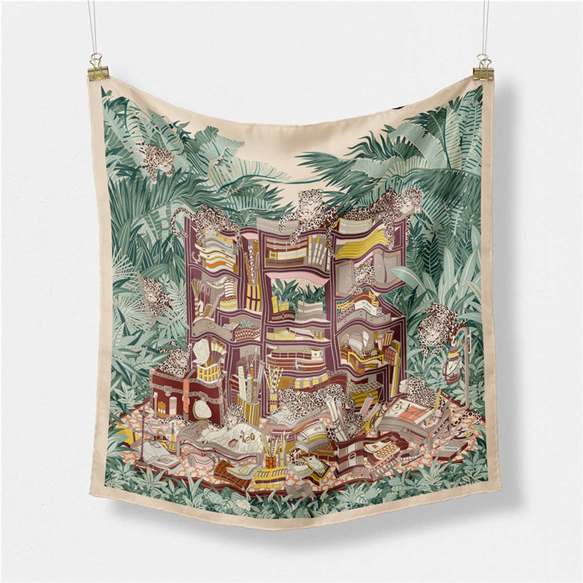 Green Silk Scarf ? Versatile Neck Tie & Hair Acces