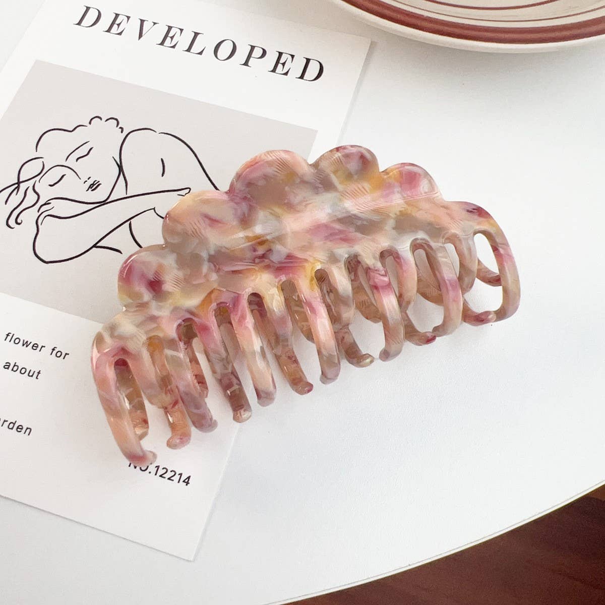 WAVE DOUBLE-ROW TEETH LADIES HAIRPIN_CWAHA1500