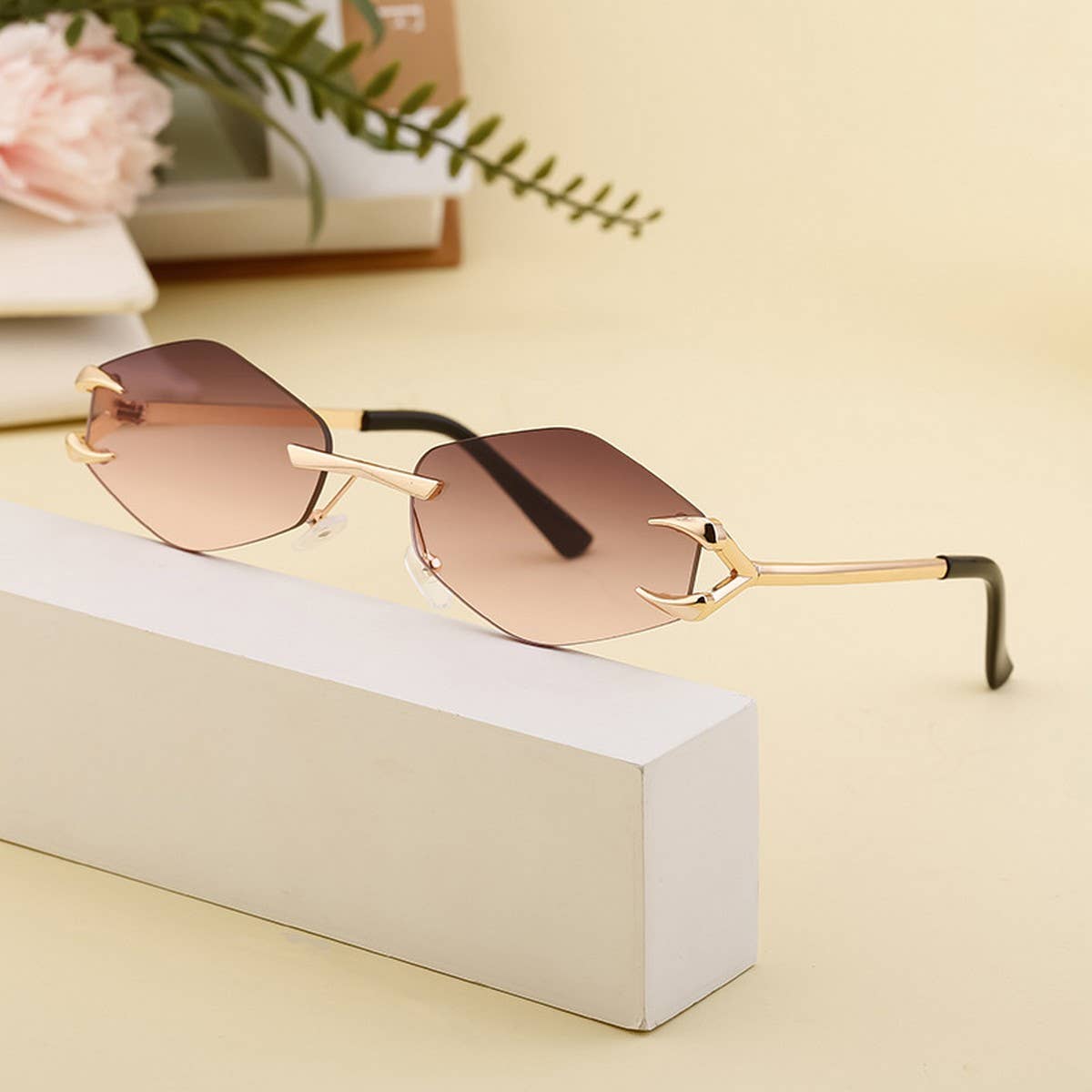 FRAMELESS STREET STYLE SUN PROTECTION SUNGLASSES