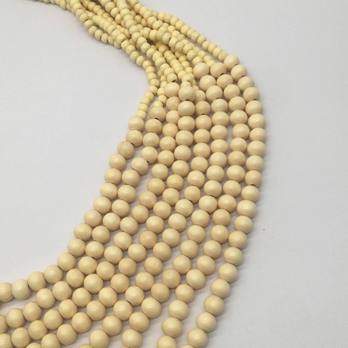 BOHEMIAN MULTI-LAYERED LOG BEAD NECKLACE_CWMM4573