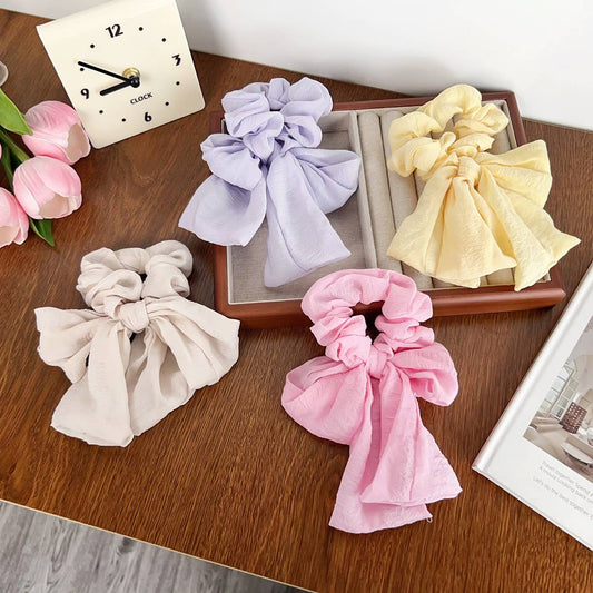 FRESH AND SWEET TEMPERAMENT BOW HAIR RING_CWAHA1604