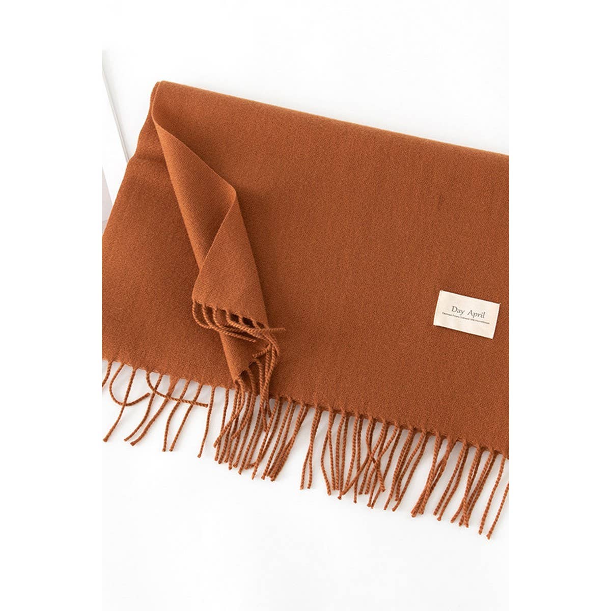 CWASC1482_SOLID COLOR MEDIUM-LENGTH WARM SCARF SHAWL NECK