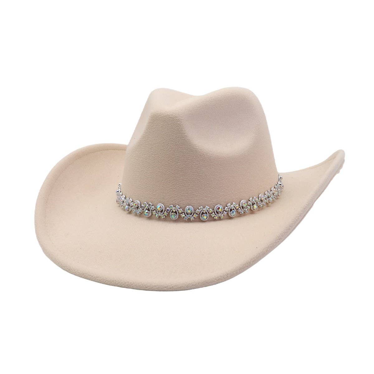 Western  Cowboy Fedora Hat Ethnic Design_CWAH04443