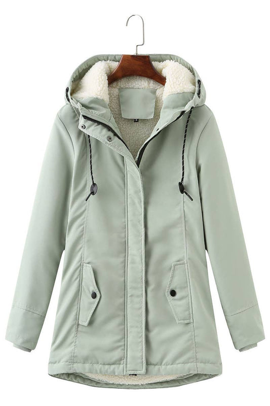 HOODED LAMB WOOL THERMAL PIE OVERCOME