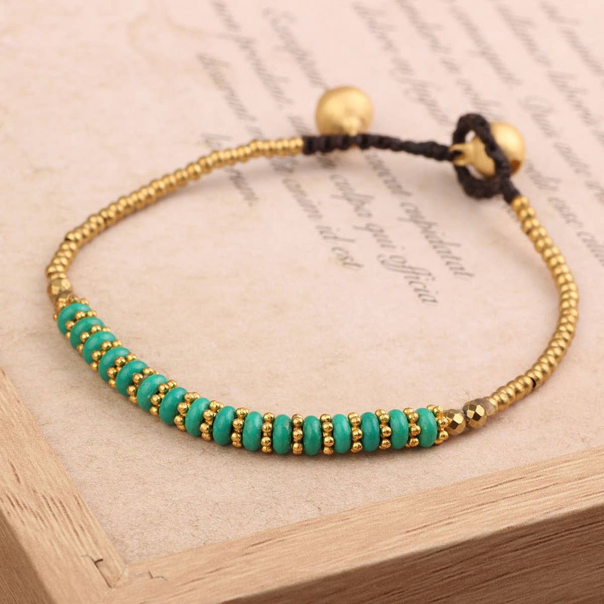 HANDMADE VINTAGE SIMPLE BEADED BRAIDED BRACELET