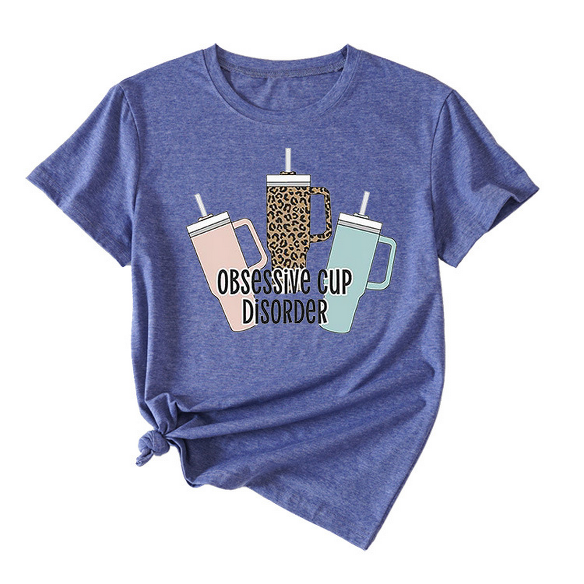 Casual Crew Neck Tee ??Coffee Lover Design_CWTTS1494