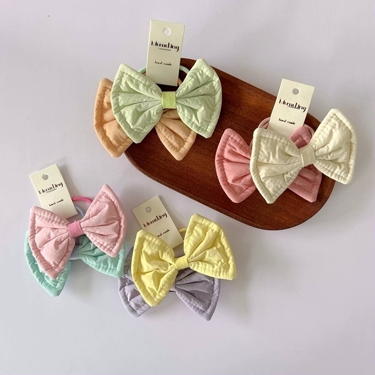 CHILDREN'S AB COLOR MATCHING BOW HAIR TIE