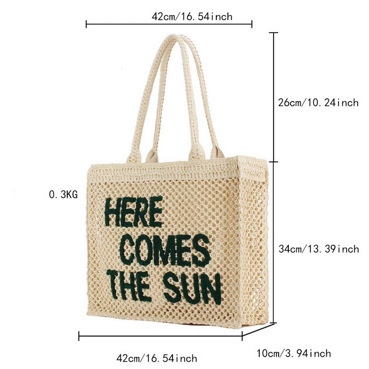 LARGE CAPACITY STRAW BAG WITH EMBROIDERED LETTERS_CWAB4700