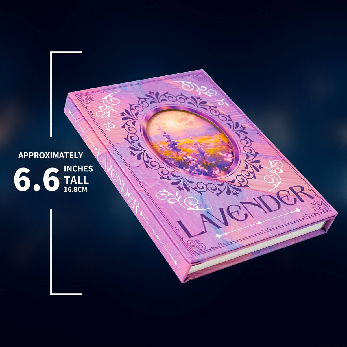 PURPLE LAVENDER FLOWER PORTABLE NOTEBOOK_CWMM1859