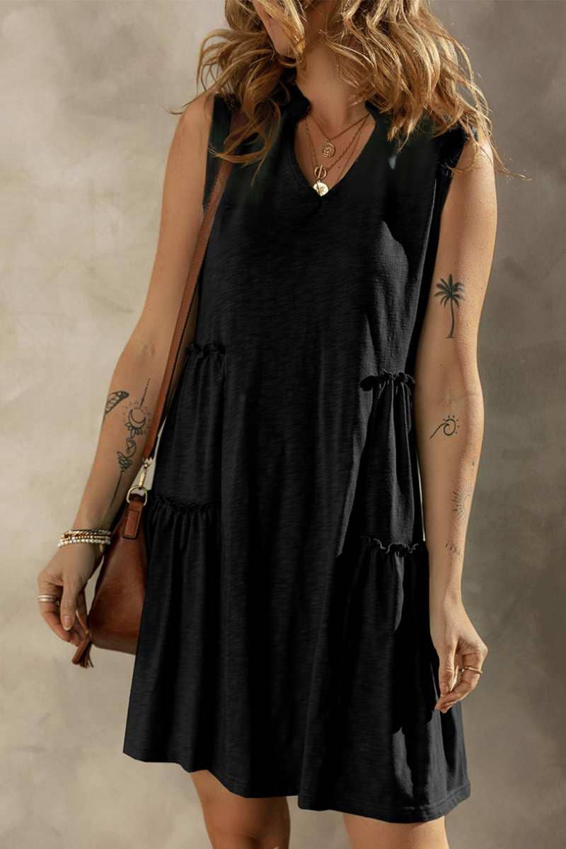 CWDSD5359_SUMMER LOOSE SLEEVELESS DRESS MID-LENGTH