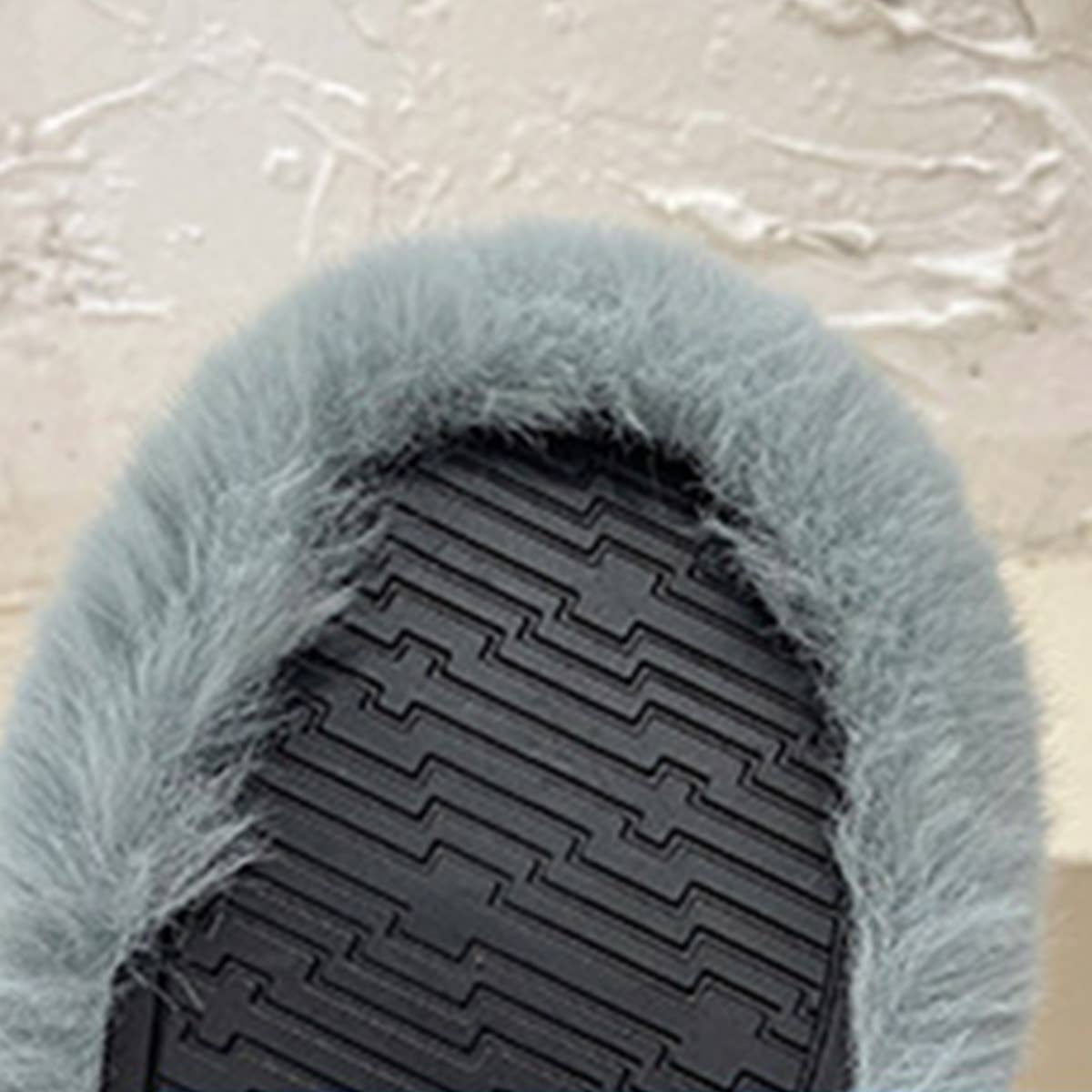 WEAR A THICK BOTTOM OF PLUSH SLIPPERS OUTSIDE