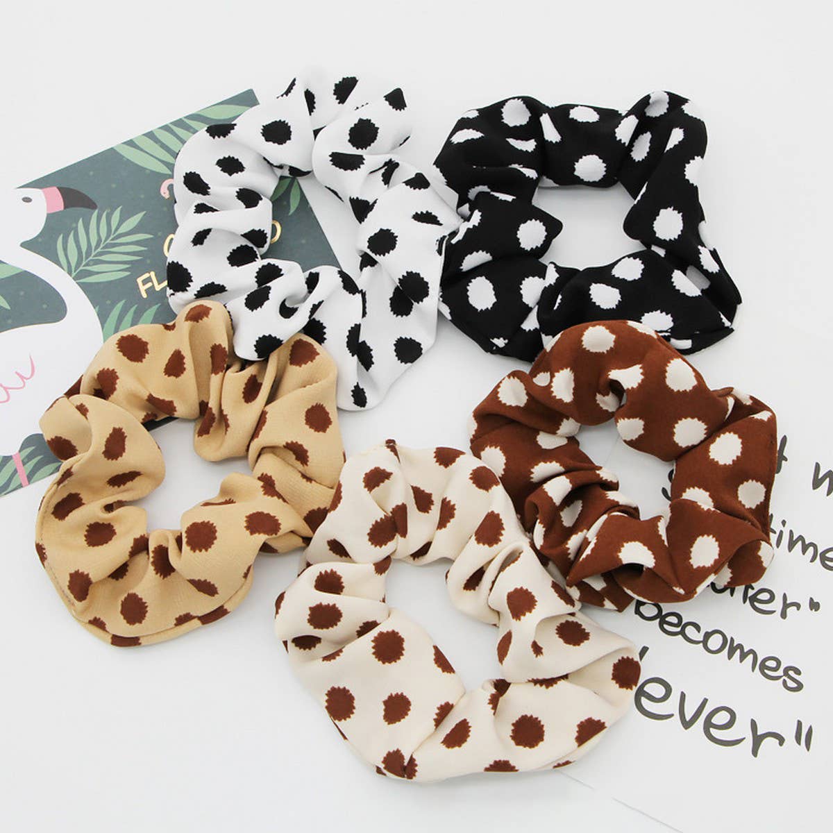 5PCS MIX PATTERN SCRUNCHIE_CWAHA0189