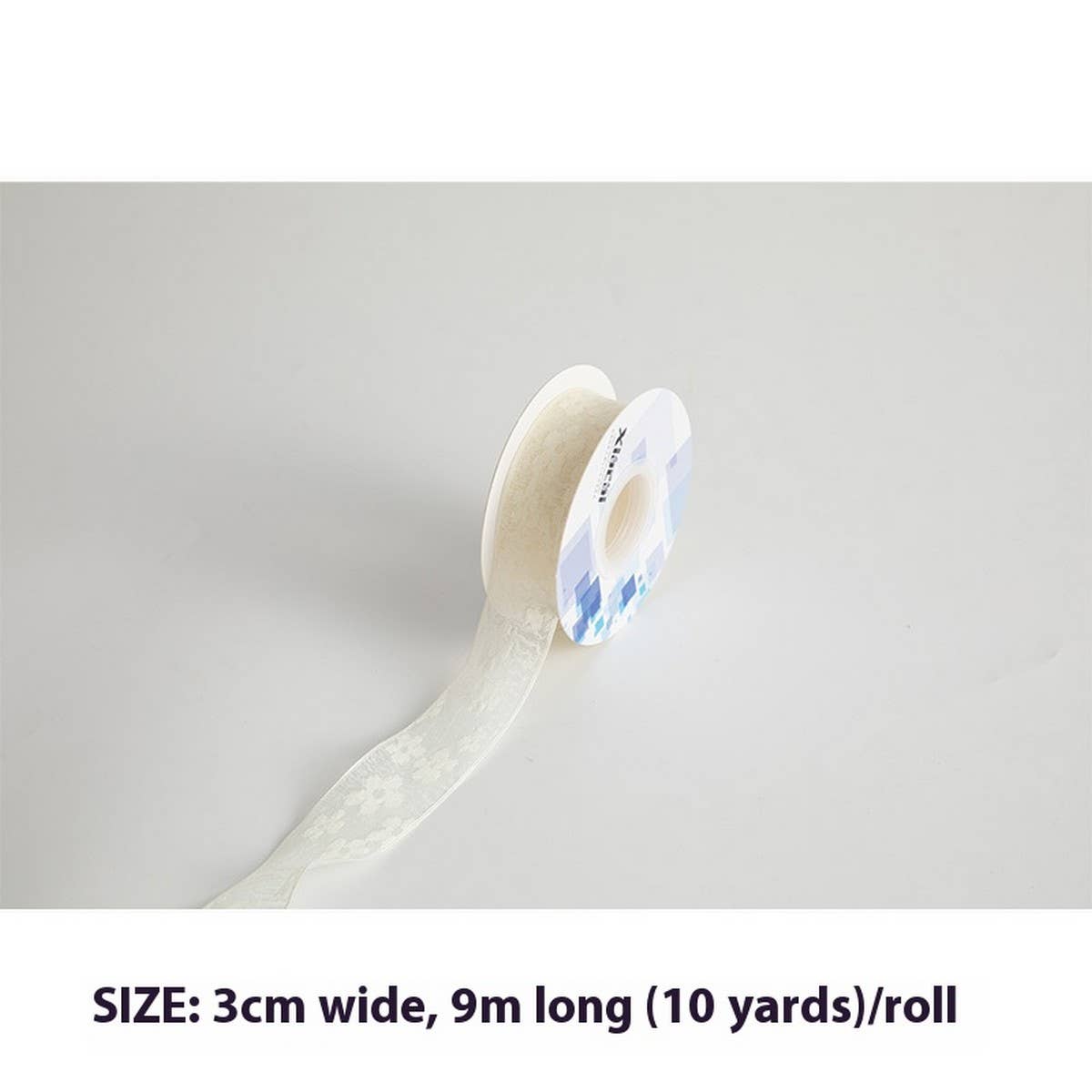 WATER RIPPLE HOLLOW JACQUARD EMBROIDERY RIBBON