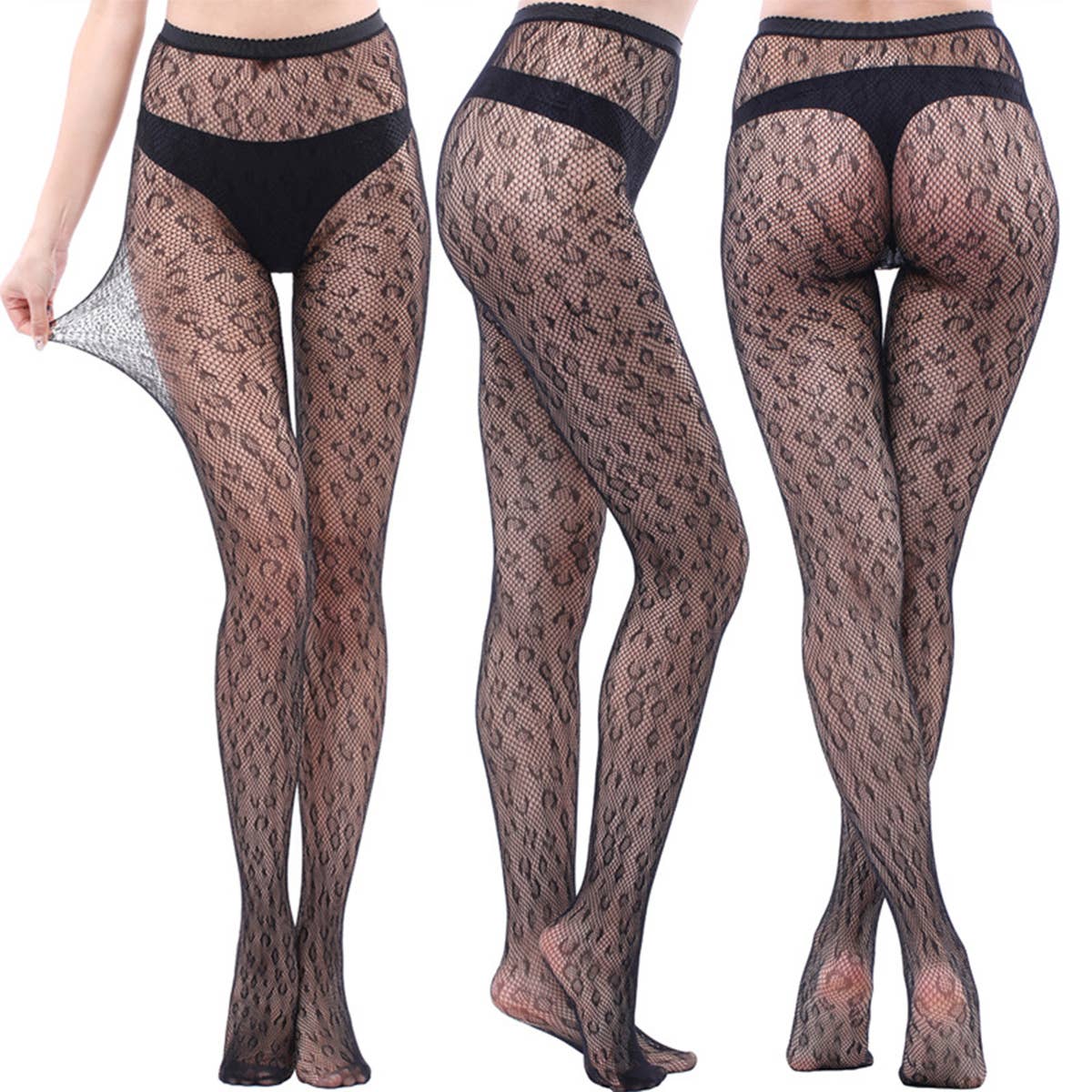 HIGH WAIST TIGHTS FISHNET STOCKINGS PANTYHOSE
