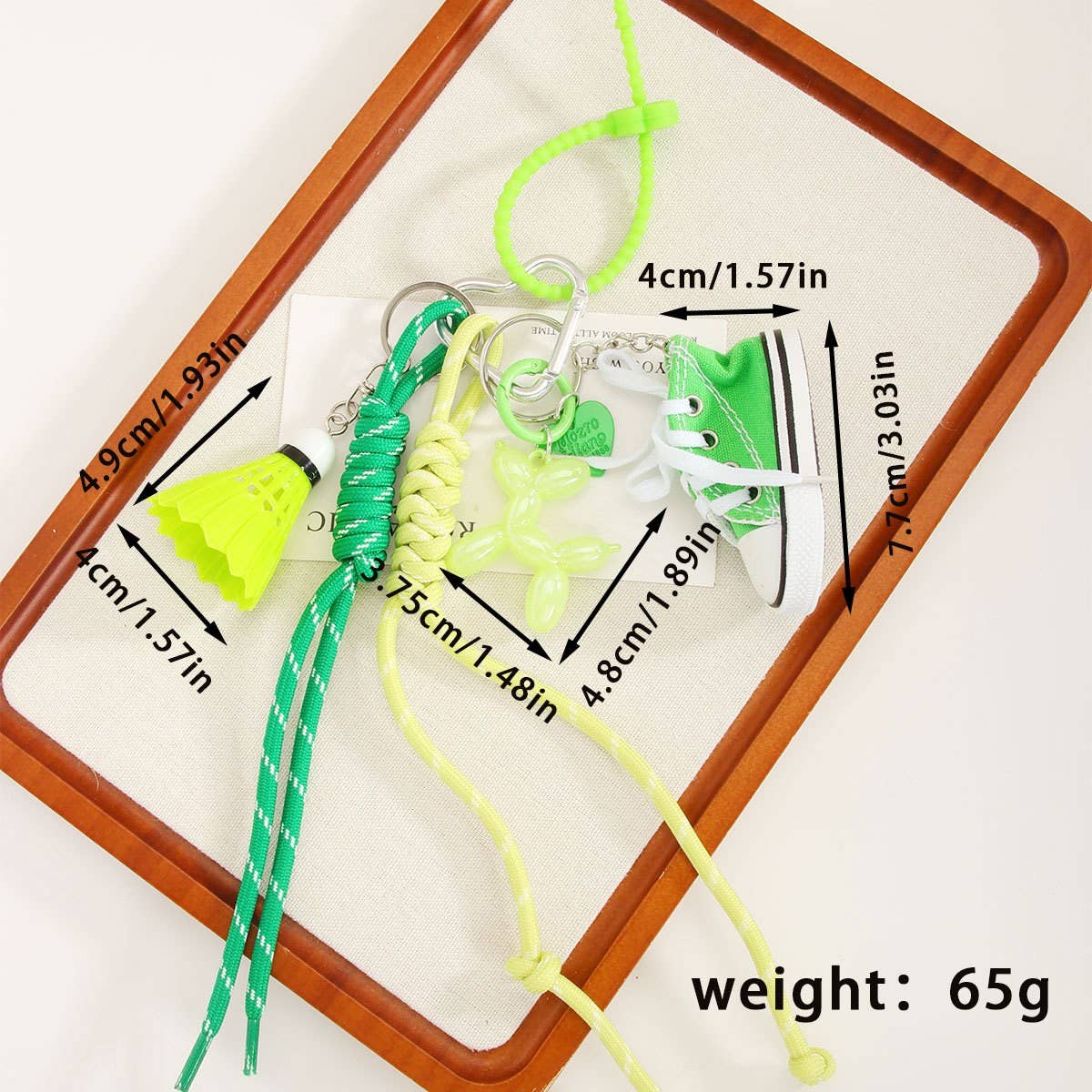 Mini Canvas Sneaker Charm ? Sporty Golf Style