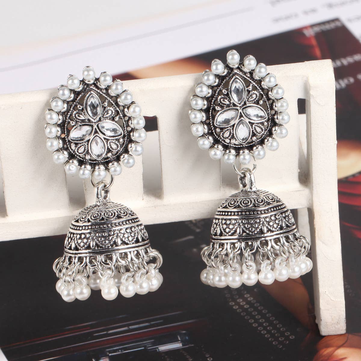 HANDMADE TASSEL BELL STYLE EARRINGS