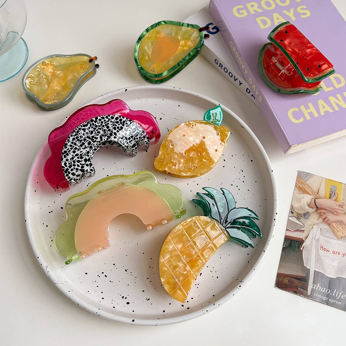 Fruit Acetate Hair Claw Clip for Women - Summer£ßCWAHA5788