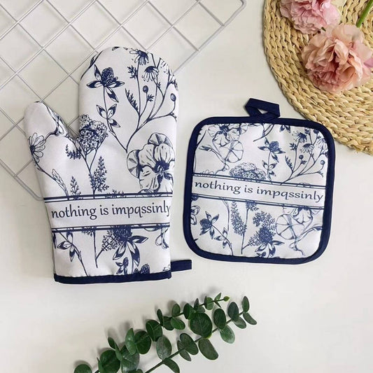 SUNFLOWER PRINT ANTI-SCALDING 2-PIECE SET