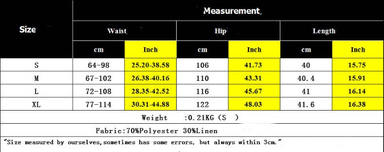 CWBSP0509_HIGH-WAIST ELASTIC CASUAL LINEN SHORTS