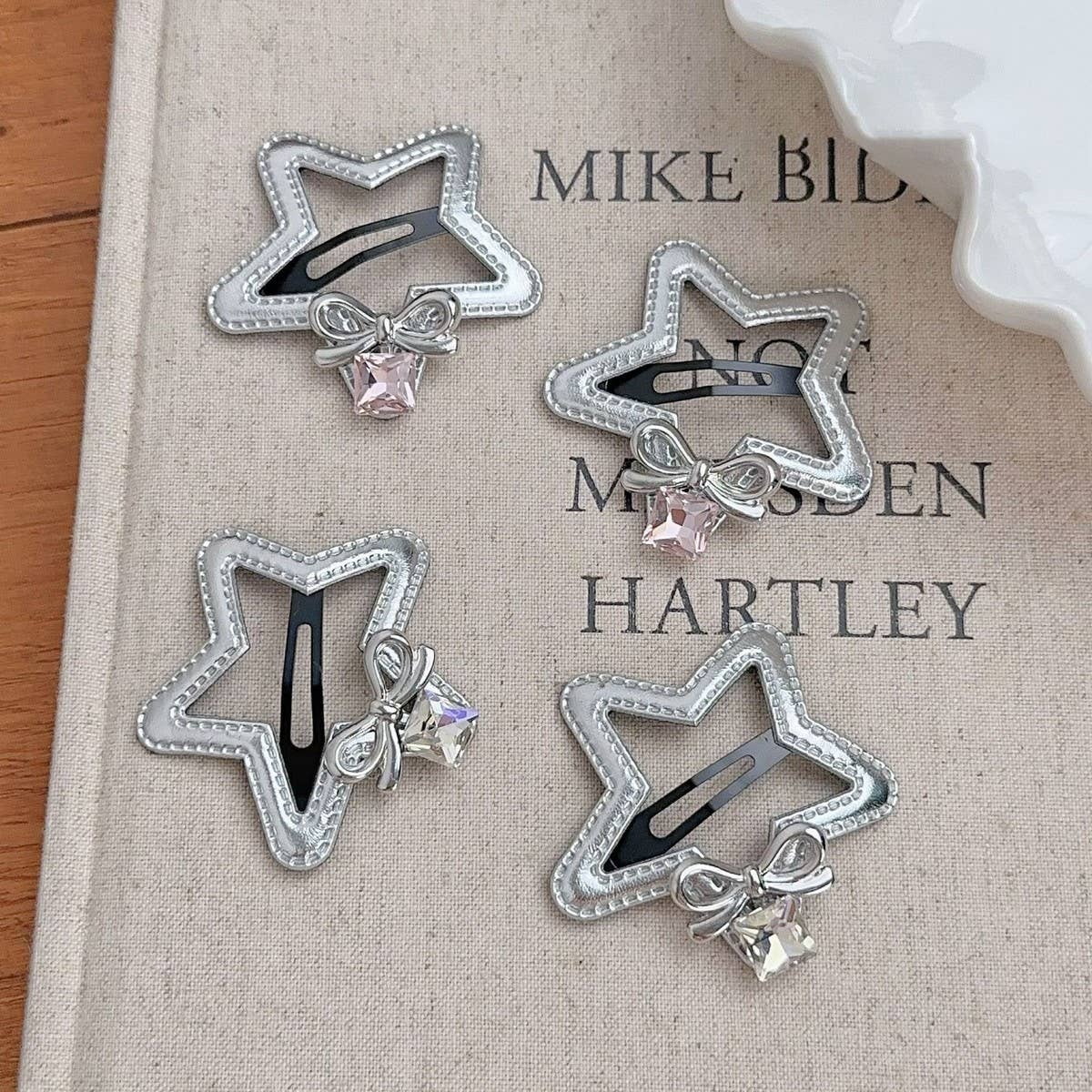 SWEET AND COOL SIMPLE BOW RHINESTONE HAIRPIN
