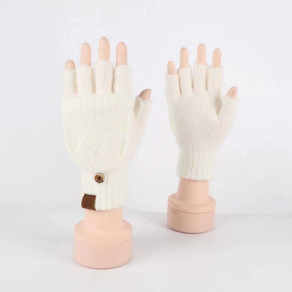 WINTER COLD PROTECTION WARM HALF FINGER GLOVES