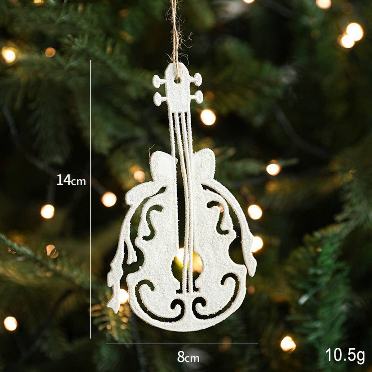 White Plastic Reindeer & Star Christmas Tree